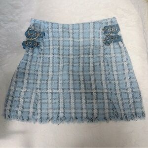 Blue Plaid Women's Skirt